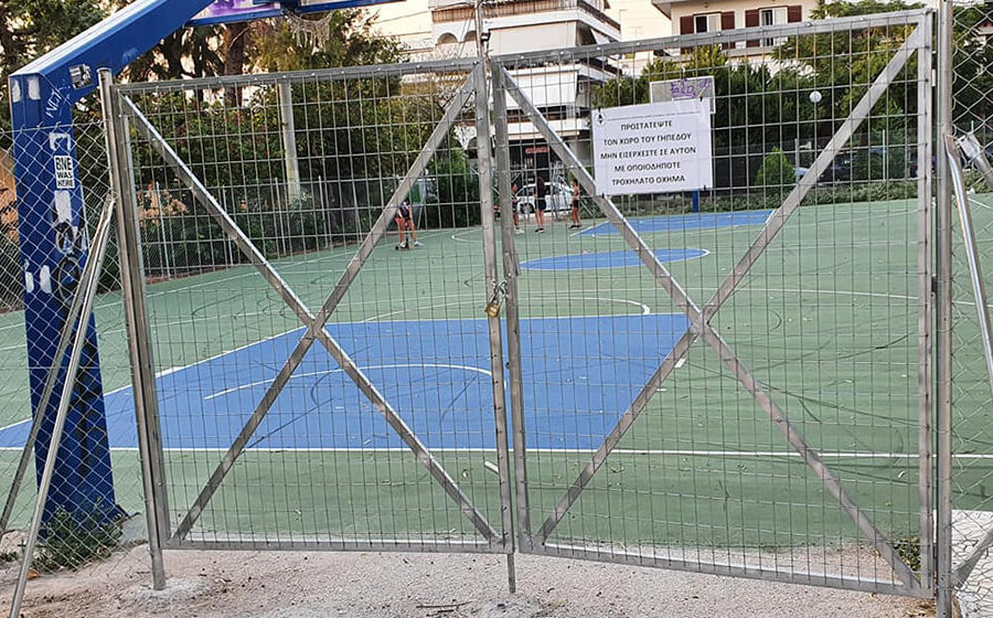 Ανακαινίστηκε και το ανοιχτό γήπεδο μπάσκετ στο Μετρό Αργυρούπολης